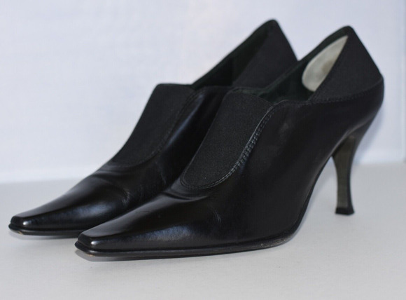 Donald J. Pliner Shoes - Donald J Pliner Mato Black Leather Pointed Toe Pump Bootie Womens Size 9